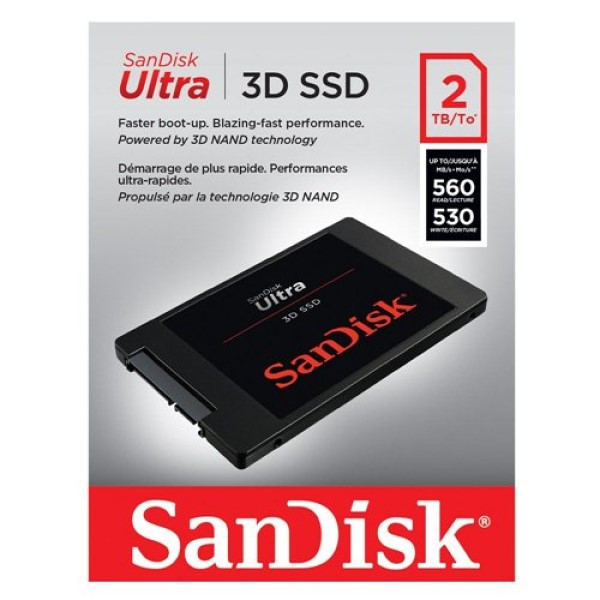 اس اس دی اینترنال سن دیسک مدل ULTRA 3D ظرفیت دو ترابایت