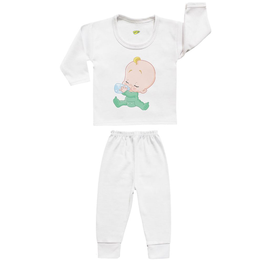 ست تی شرت و شلوار نوزادی کارانس مدل SBS-3027