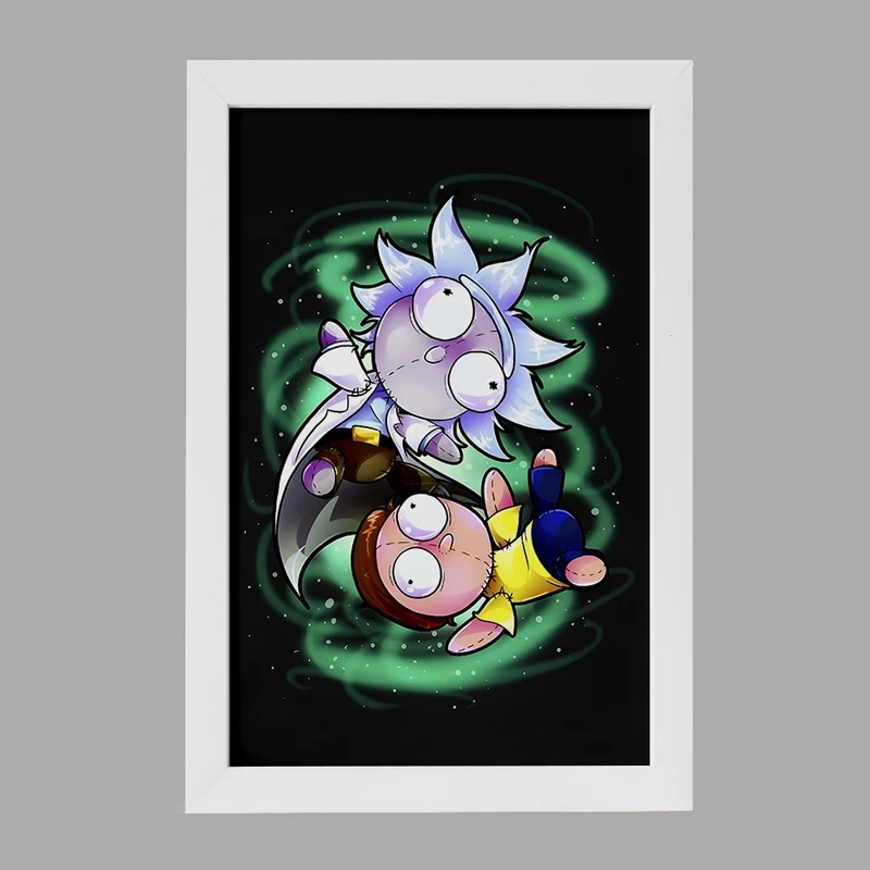 تابلو خندالو مدل ریک و مورتی (Rick and Morty) کد F4929