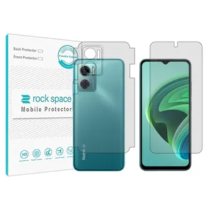 Rockspace HyGEL transparent screen protector suitable for Xiaomi Redmi 10 5G mobile phone with back protector