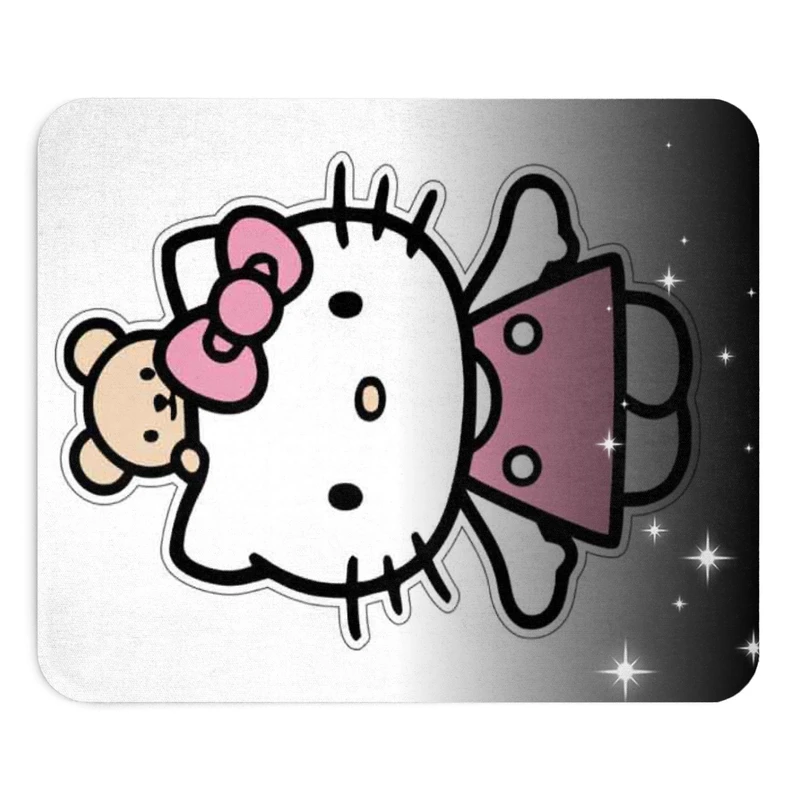 ماوس پد طرح هلو کیتی سایز 19x24 سانتی متر