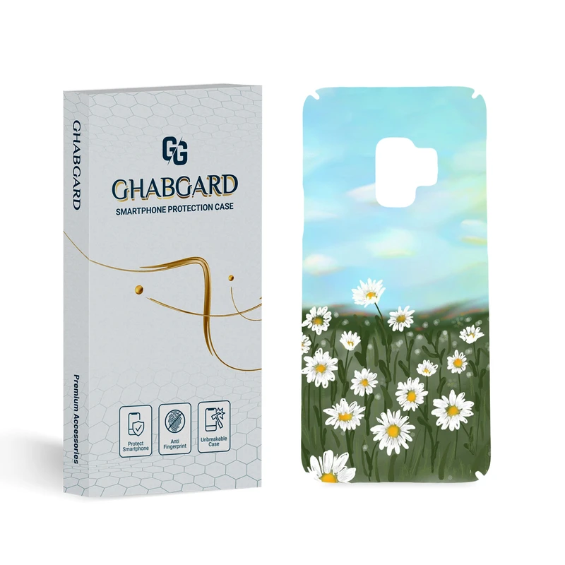 کاور قاب گارد مدل گل مناسب برای گوشی موبایل سامسونگ Galaxy S9