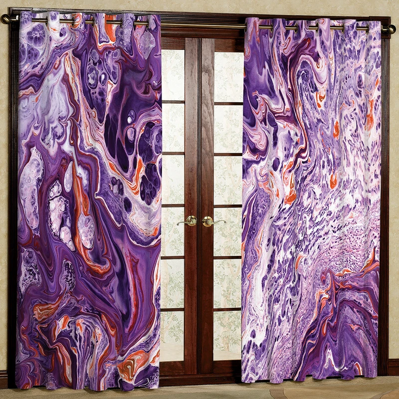 پرده مدل مخمل پانچی کد 2276T2 سایز 200x140 سانتی متر