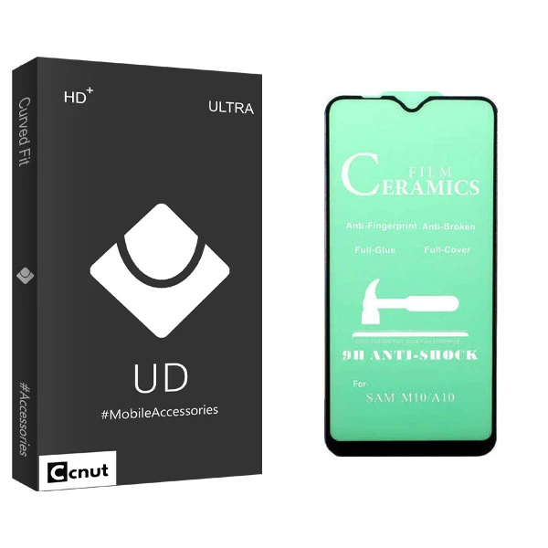 محافظ صفحه نمایش سرامیکی کوکونات مدل UD Black مناسب برای گوشی موبایل سامسونگ Galaxy A10