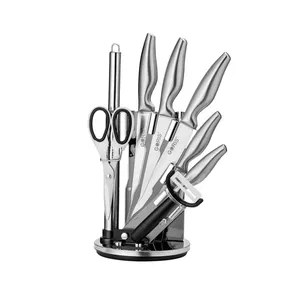 سرویس چاقو 9 پارچه گوریس مدل Steel G01