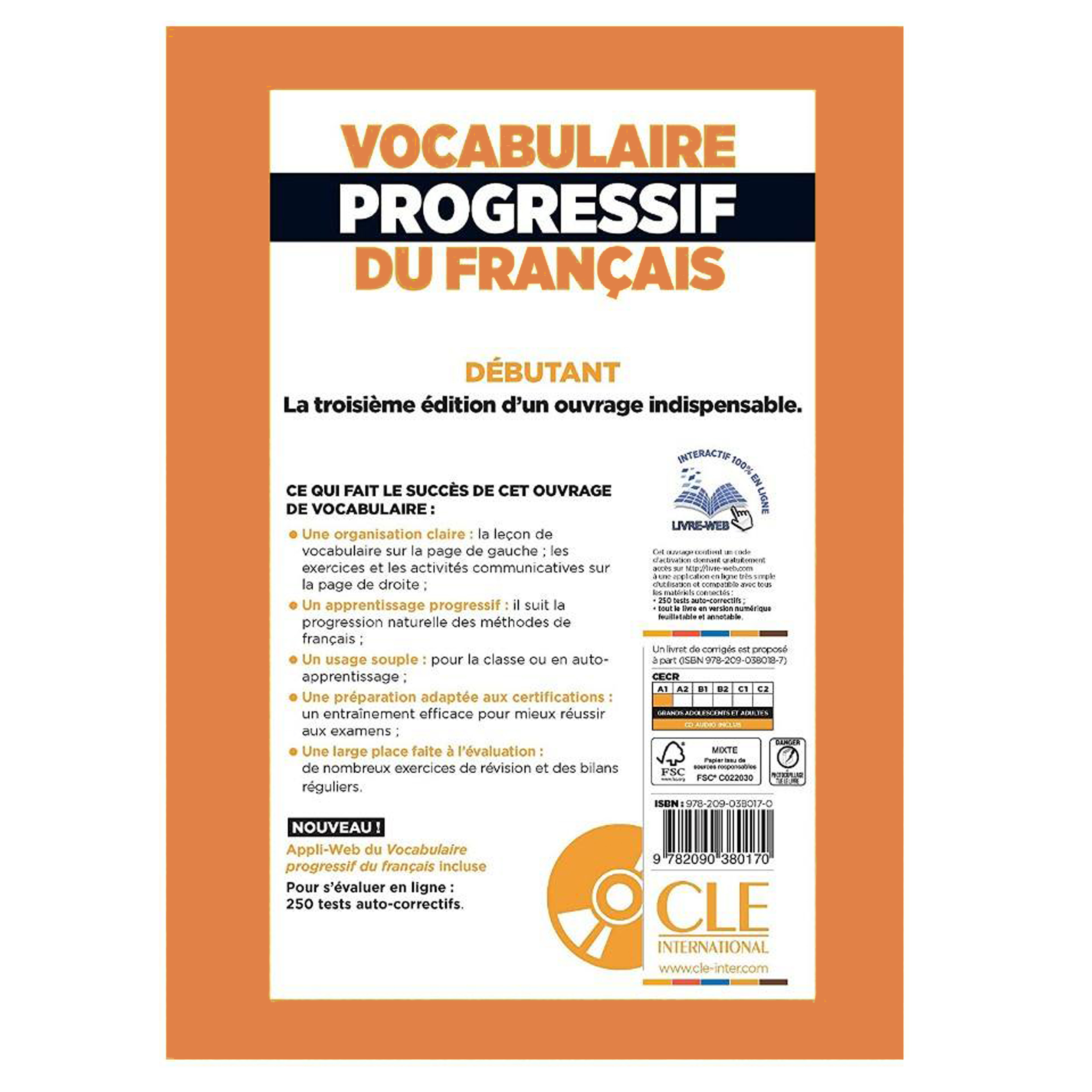 کتاب Vocabulaire Progressif Du Francais A1 Debutant 3rd اثر Claire Miquel انتشارات هدف نوین