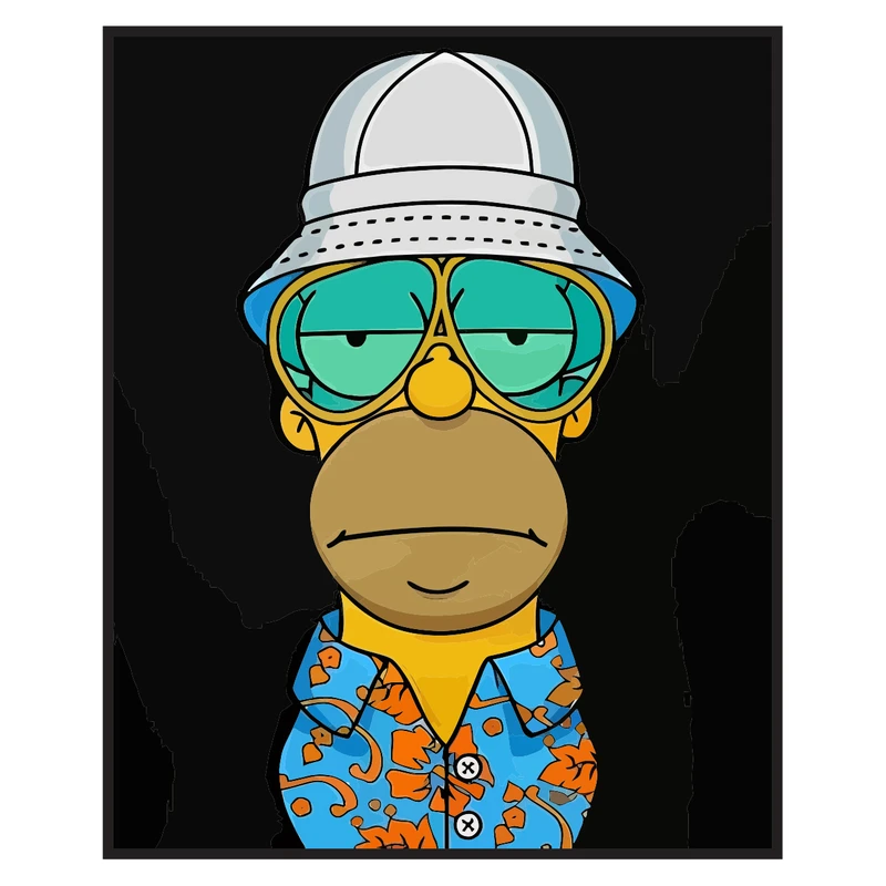 برچسب لپ تاپ پویا مارکت طرح سیمسون کد 2712