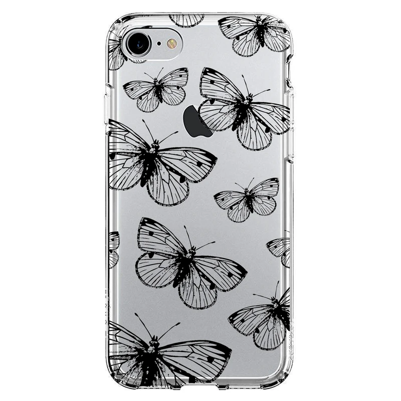 کاور مگافون طرح پروانه مدل C54-B مناسب برای گوشی موبایل اپل iPhone 8