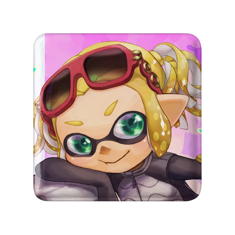 مگنت خندالو طرح بازی اسپلاتون (Splatoon) مدل مربعی کد 33294