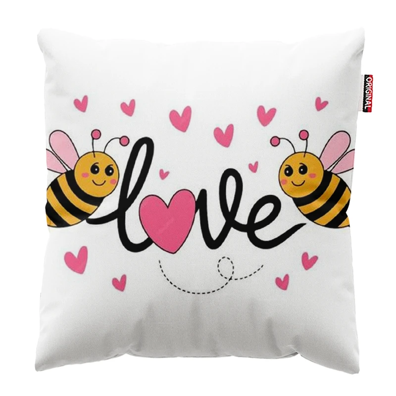 کوسن کودک پاد آفرین مدل love سایز 30*30 سانتی‌متر