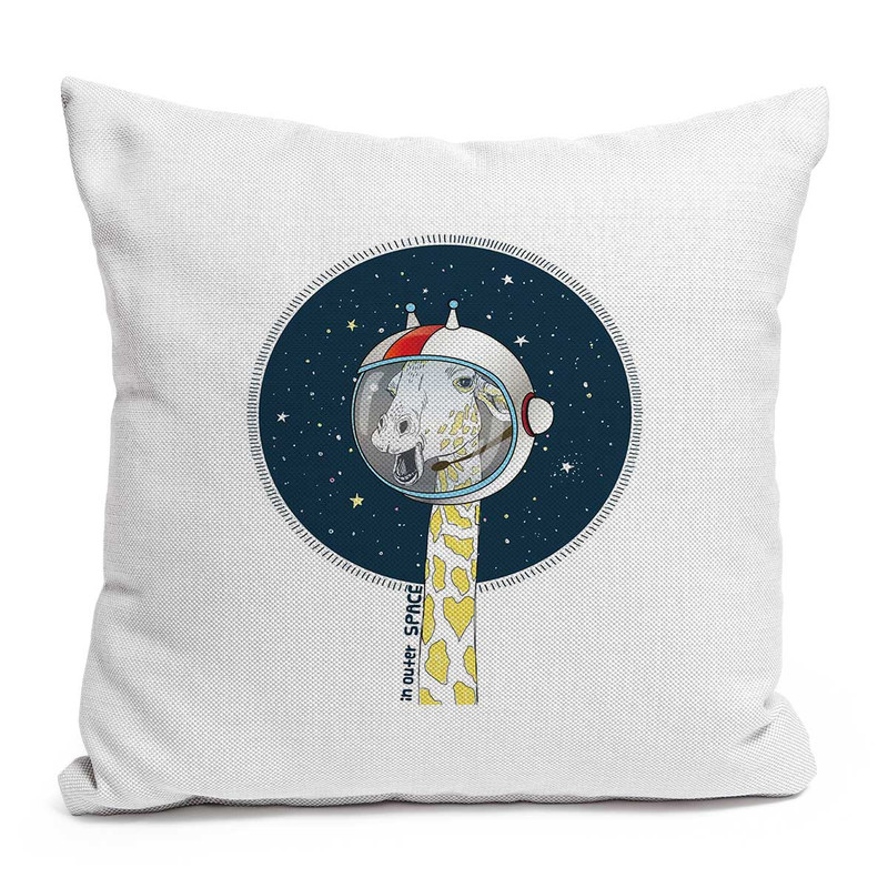 کاور کوسن کارنیلا طرح زرافه فضانورد مدل knc199