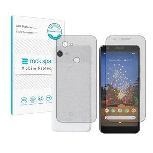  Rockspace HyMTT model Matte screen protector suitable for the Google Pixel 3a XL mobile phone along with the back of the phone