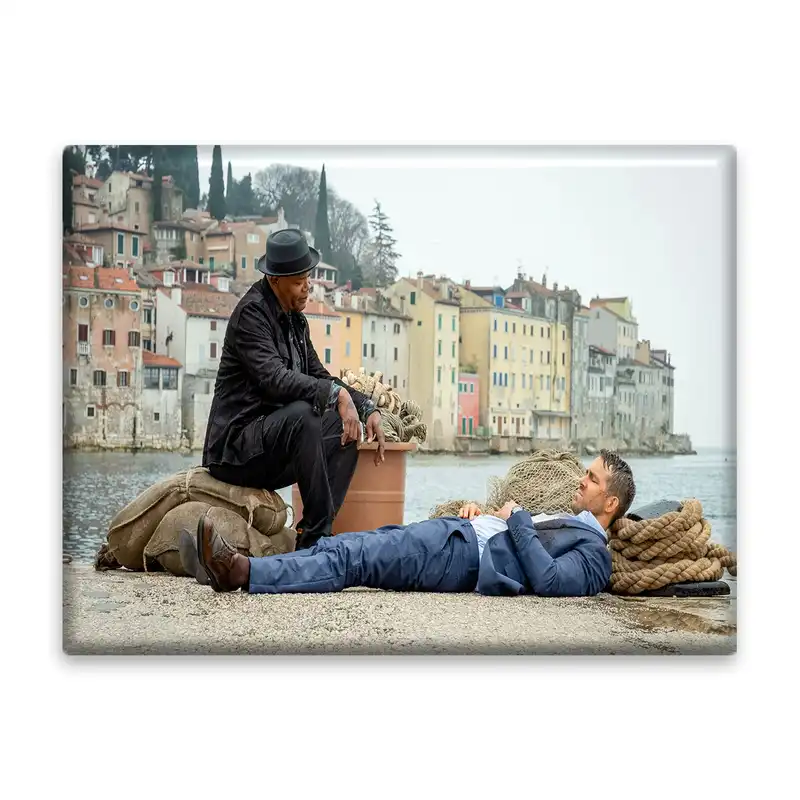 کاشی اطلس آبی طرح ساموئل جکسون و رايان رینولدز مدل T5991