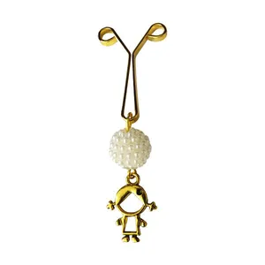 گیره روسری زنانه طرح دختر شاد کد 41