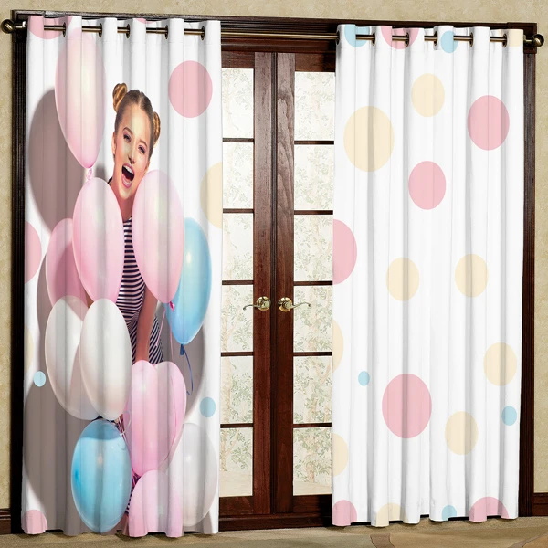 پرده مدل بادکنکی هازان پانچی کد 1 سایز 280x140 سانتی متر