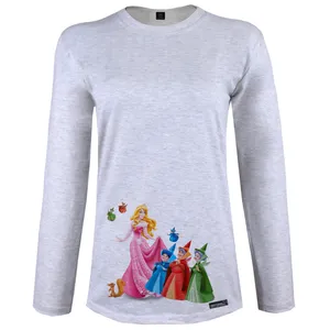 تی شرت آستین بلند زنانه 27 مدل Sleeping Beauty Angels کد MH1417