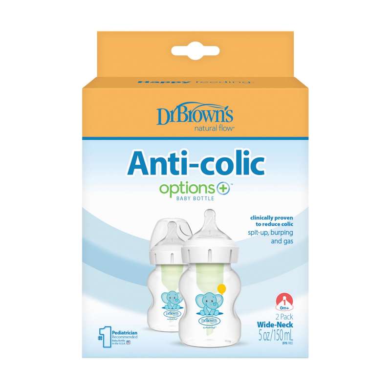 شیشه شیر دکتر براونز طرح فیل SB52015 گنجایش 150 میلی لیتر بسته 2 عددی