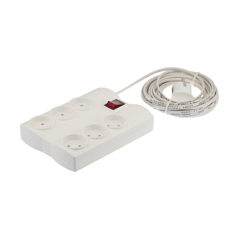 شش راهی برق کاوه مدل KV.6.TM.20M طول 20 متر