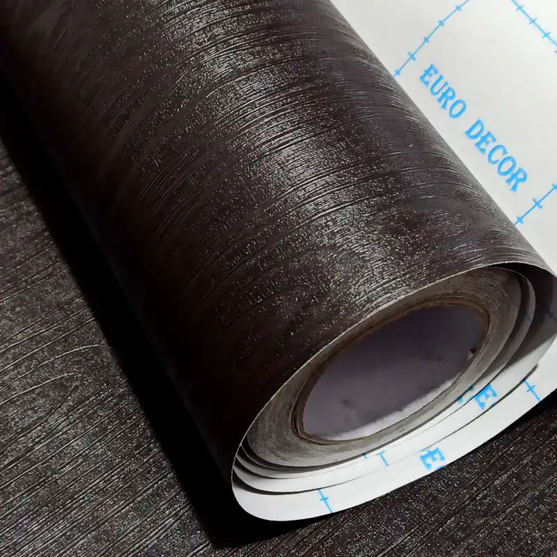 برچسب کابینت طرح چوب قهوه ای سوخته مدل 3394