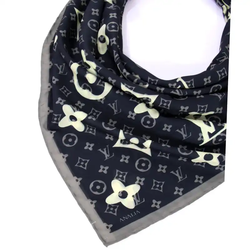 روسری زنانه مدل نخی پاییزه دست دوز قواره 140 کد a-2725