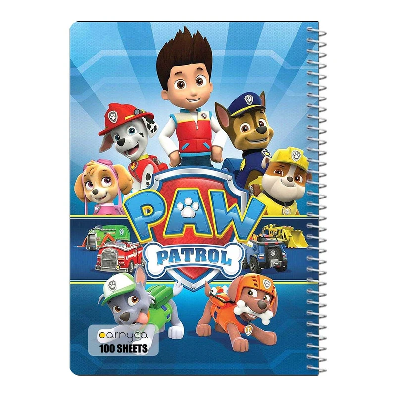 دفتر مشق 100 برگ سیمی کارنیکا طرح سگ های نگهبان paw patrol کد 59212