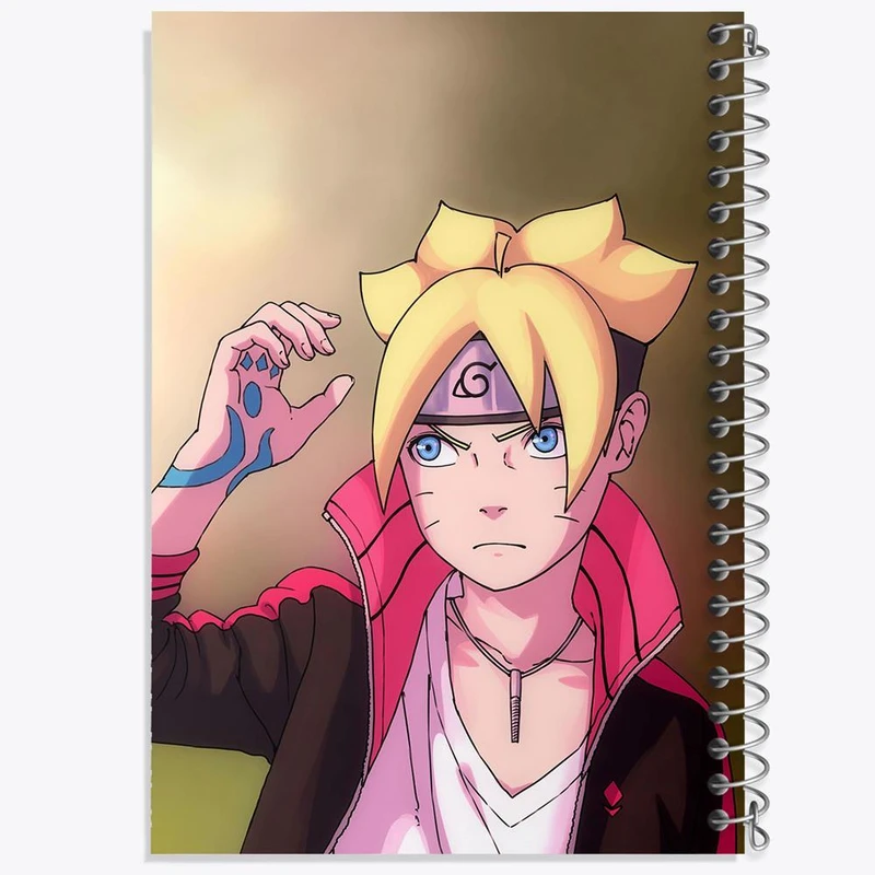 دفتر نت موسیقی 50 برگ خندالو مدل بوروتو اوزوماکی انیمه بوروتو Boruto کد 15718