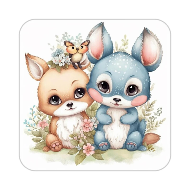 زیر لیوانی کاکتی طرح حیوانات کارتونی مدل mp28626