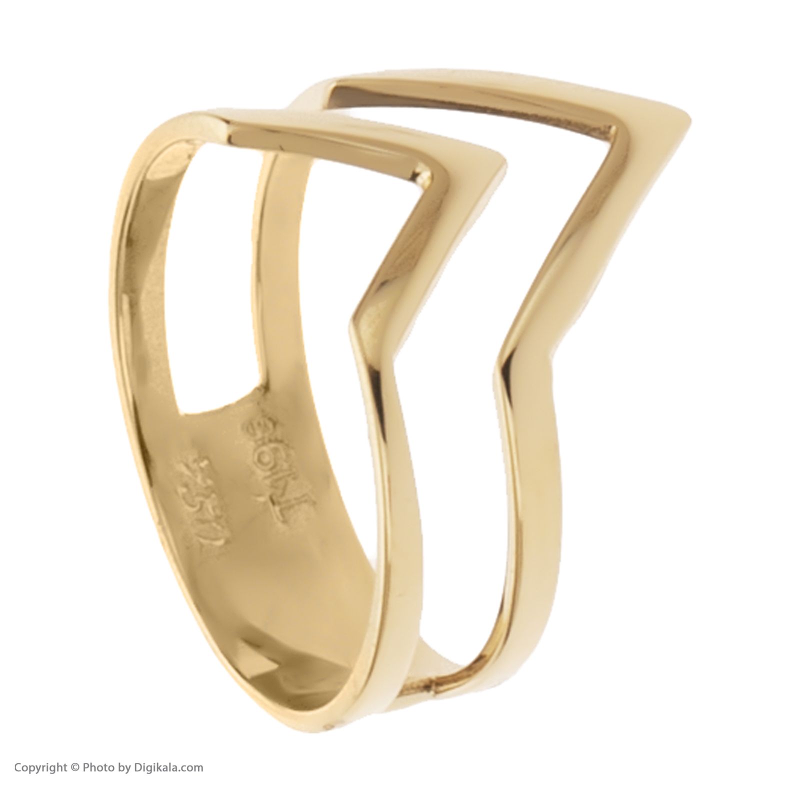 انگشتر طلا 18 عیار زنانه مایا ماهک مدل MR0619 - - 4