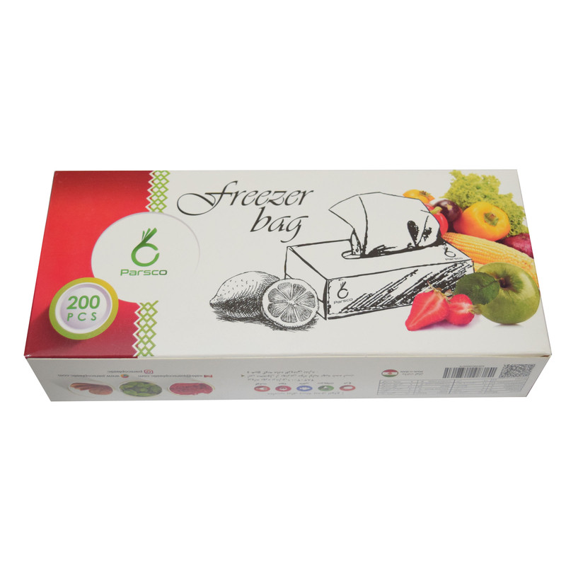 کیسه فریزر پارسکو مدل آسان مصرف بسته 200 عددی