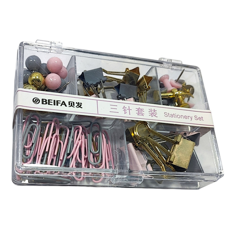 گیره کاغذ بیفا مدل 93600 بسته 80 عددی