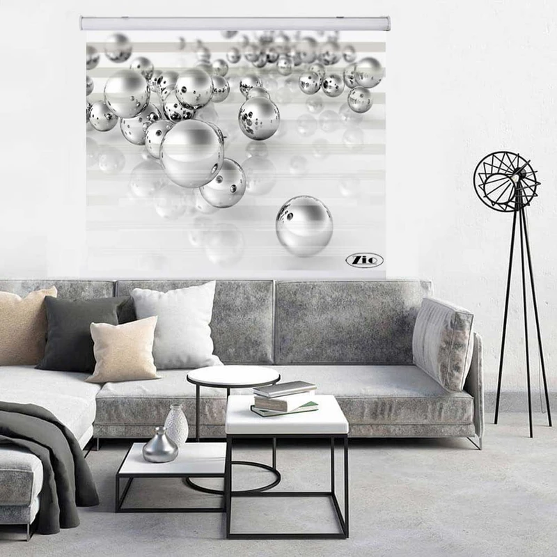 پرده زبرا زیو کد 3D1372 سایز 150x150 سانتی متر