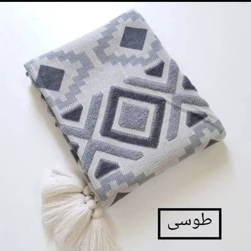 شال مبل و تخت مدل ترک پانچدوزی سایز 290*150 سانتی متر