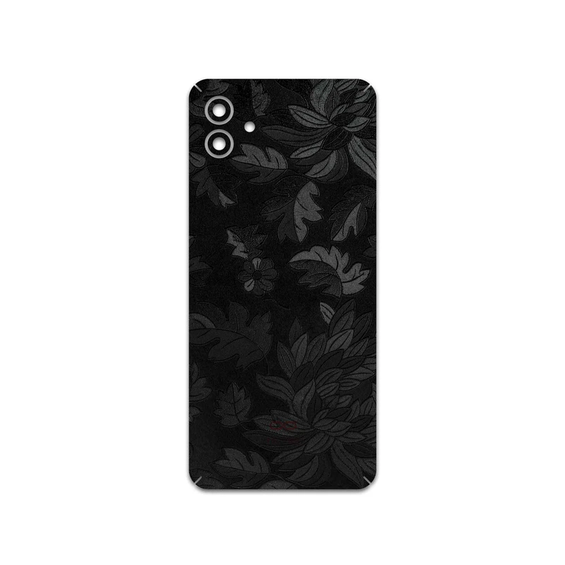 برچسب پوششی ماهوت مدل Black-Wildflower مناسب برای گوشی موبایل سامسونگ Galaxy A04