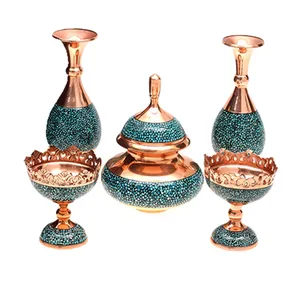 ست هدیه 5 پارچه فیروزه کوبی آرا هنر فاخر ایرانی مدل V231