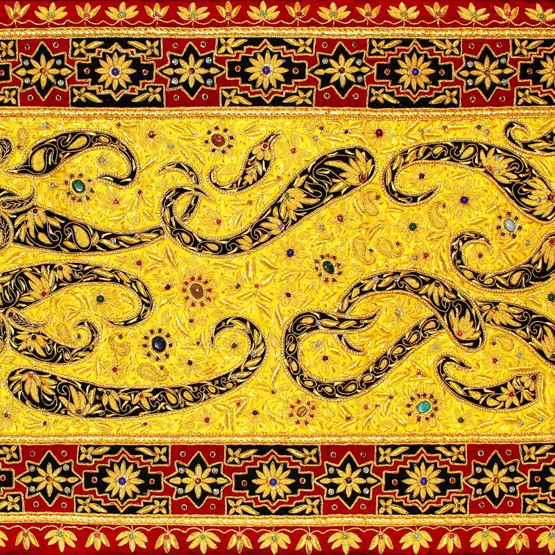 تابلو فرش جواهر مدل paisley