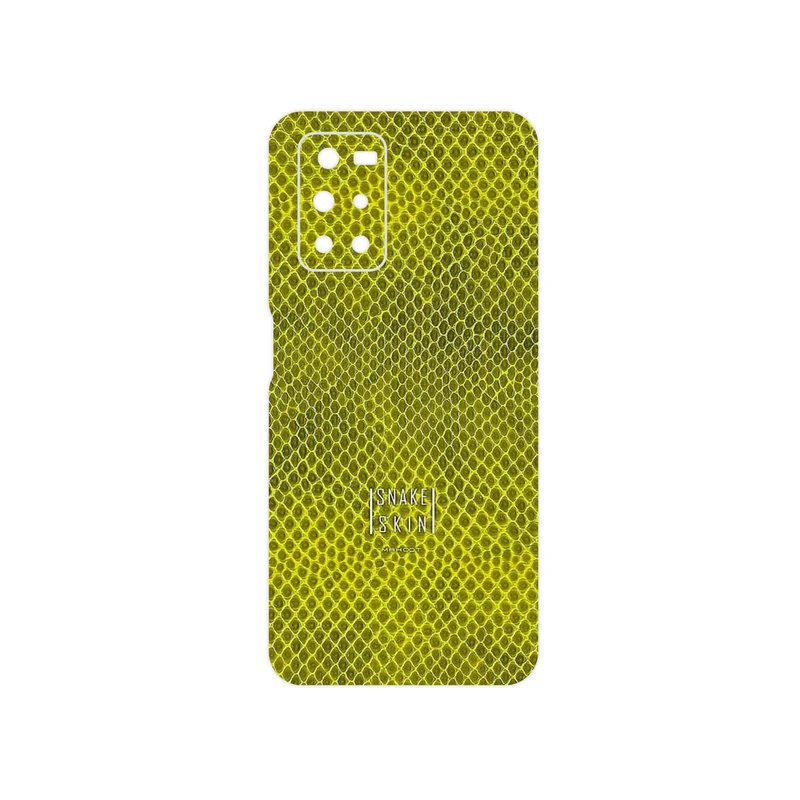 برچسب پوششی ماهوت مدل Yellow Snake Skin مناسب برای گوشی موبایل شیائومی Redmi Note 11 4G