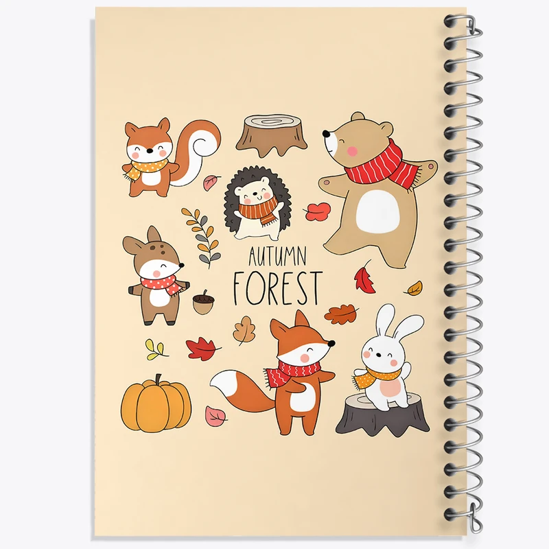 دفتر مشق 50 برگ خندالو طرح حیوانات بامزه کد N5533