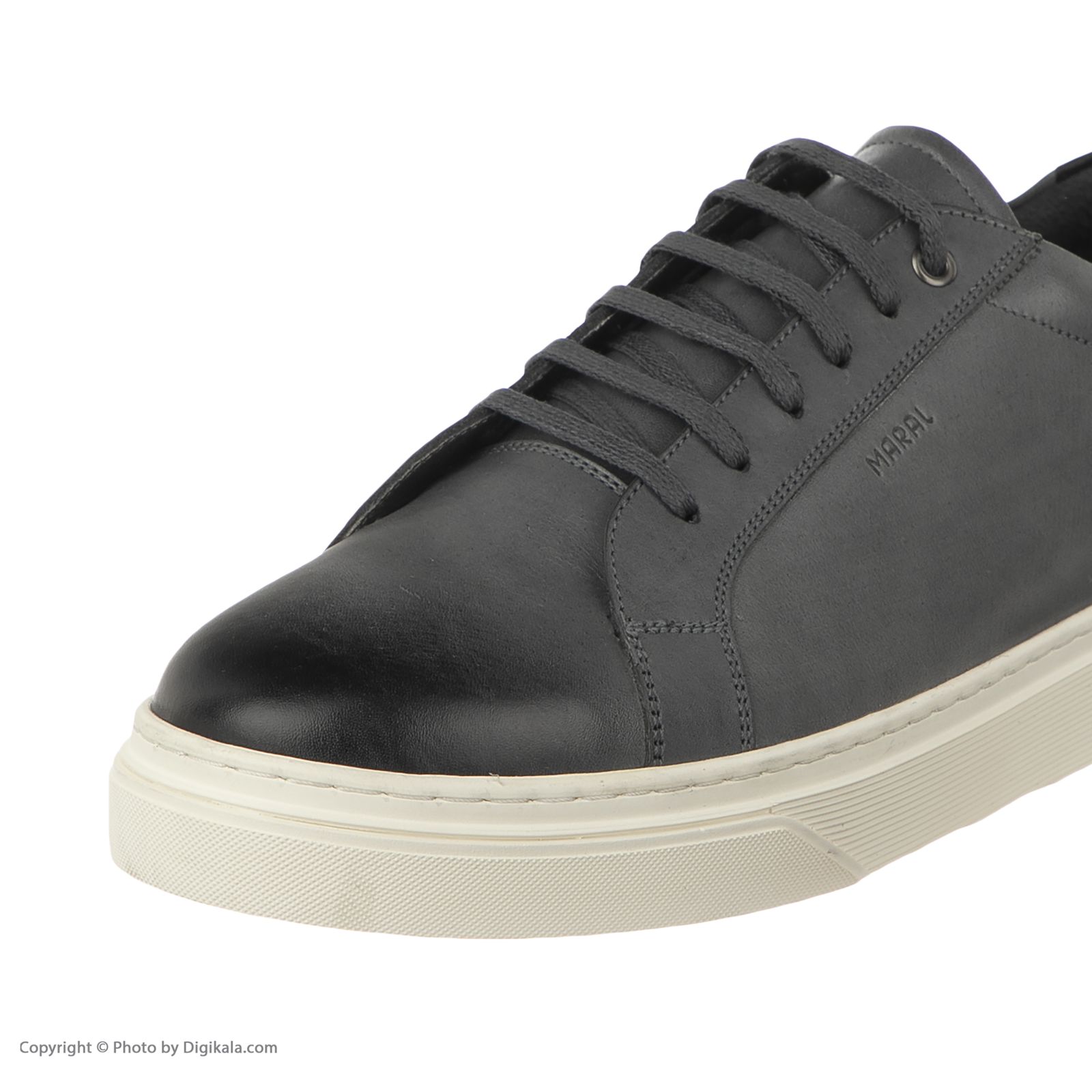 کفش روزمره مردانه مارال چرم مدل آلبرتو cab-Gray -  - 5