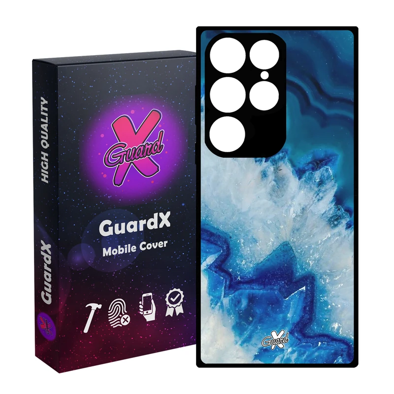 کاور گارد ایکس طرح Blue مدل Glass10407 مناسب برای گوشی موبایل سامسونگ Galaxy S24 Ultra