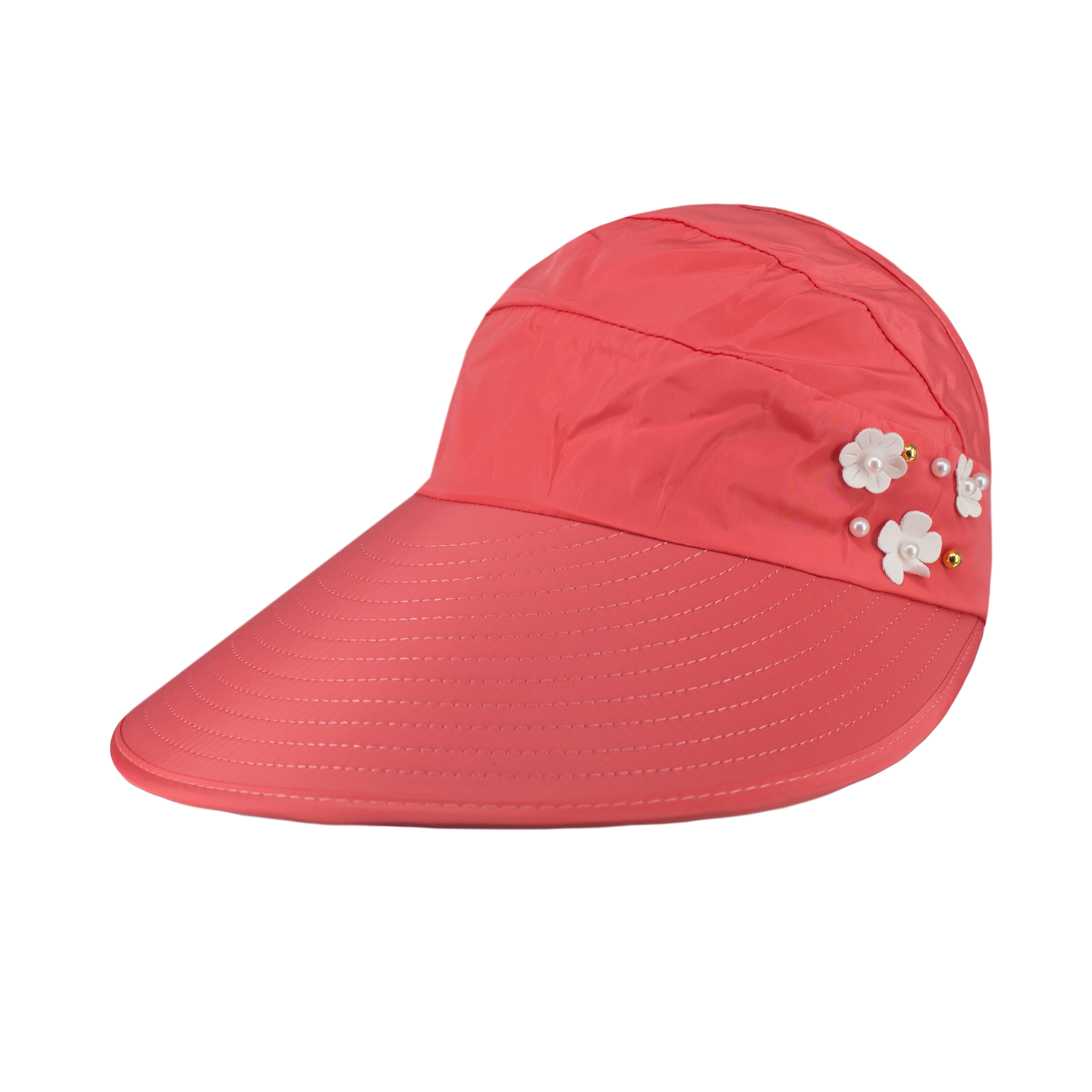 کلاه آفتابگیر زنانه طرح گل کد KOA-22