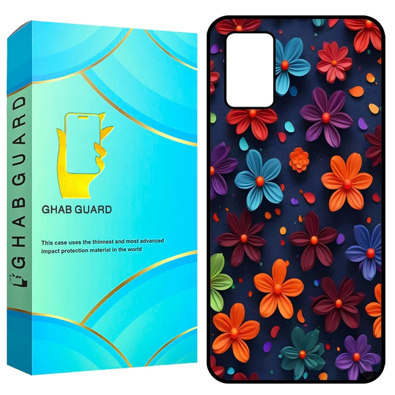 کاور قاب گارد طرح گل گلی مدل GCHPA03S مناسب برای گوشی موبایل سامسونگ Galaxy A02s / M02s / A03s  