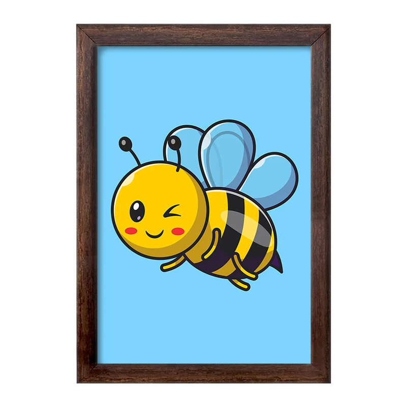 تابلو خندالو طرح حیوانات بامزه زنبور کد 25409