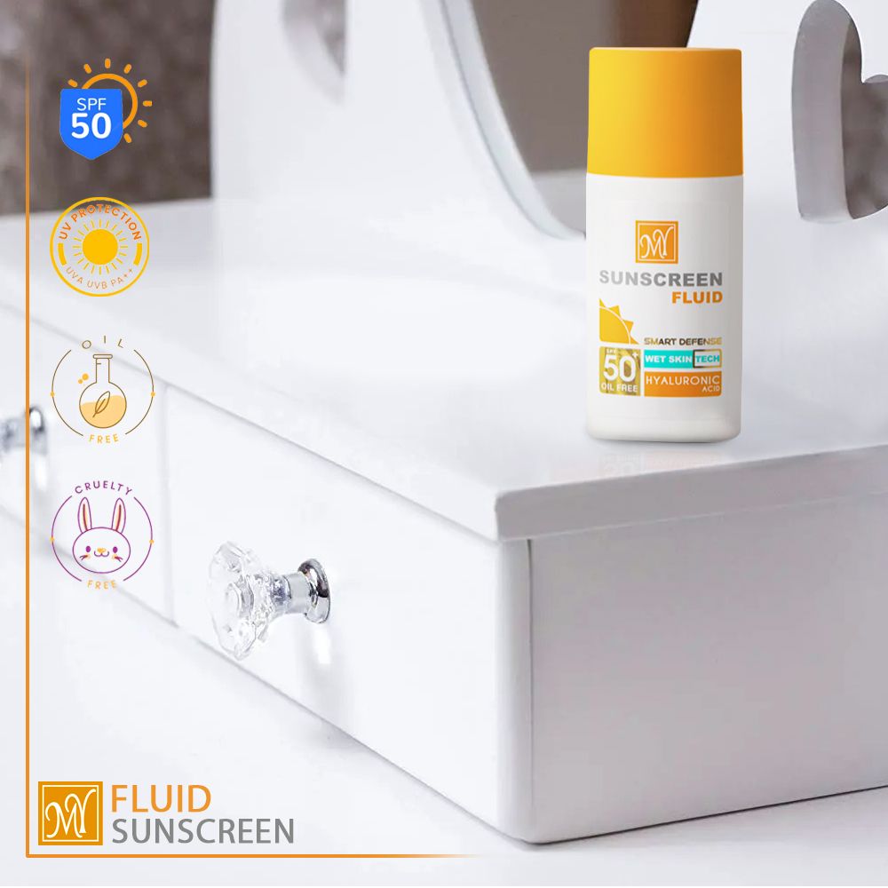 فلوئید ضد آفتاب بی رنگ مای SPF50 مدل Hyaluronic Acid مناسب انواع پوست حجم 50 میلی لیتر  -  - 7