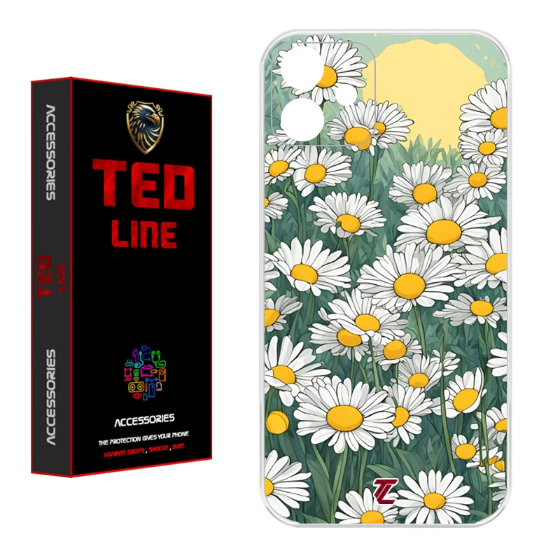 کاور تدلاین طرح گل بابونه کد 1141 مناسب برای گوشی موبایل اپل Iphone 12