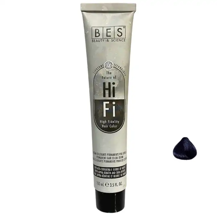 رنگ‌ مو بس شماره 1.9 حجم 100 میلی لیتر رنگ سرمه ای تیره