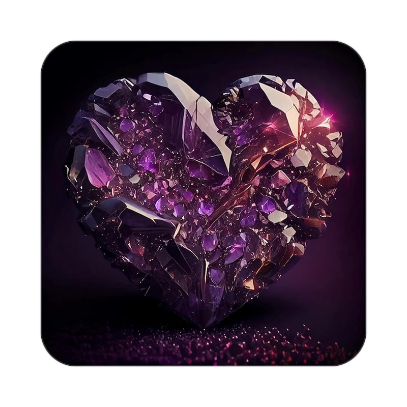 زیر لیوانی کاکتی مدل عاشقانه کد mp10552