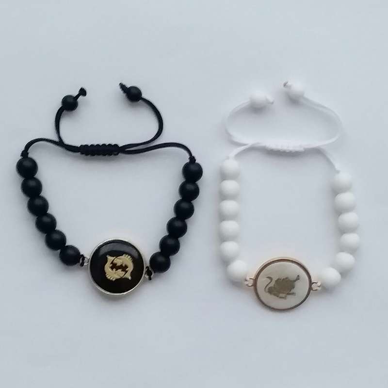 دستبند مدل ماه تولد مرداد و اسفند F69 مجموعه 2 عددی دستبند مدل ماه تولد مرداد و اسفند F69 مجموعه 2 عددی