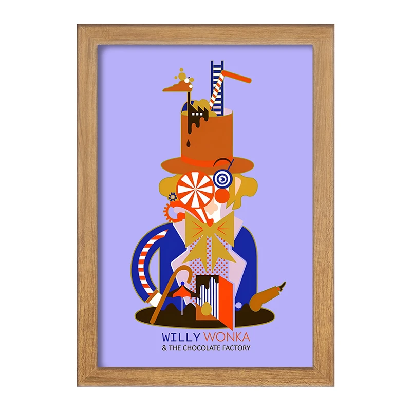 تابلو خندالو مدل ویلی وانکا (Willy Wonka) کد F8820