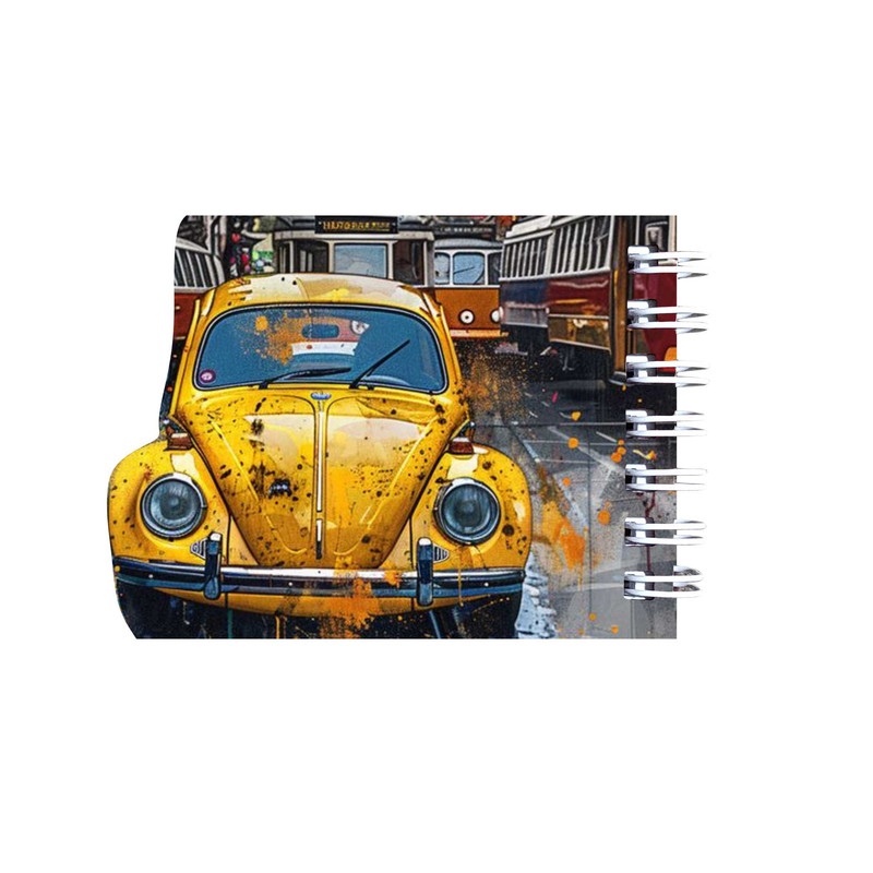 دفترچه یادداشت  25 برگ مدل ماشین کلاسیک