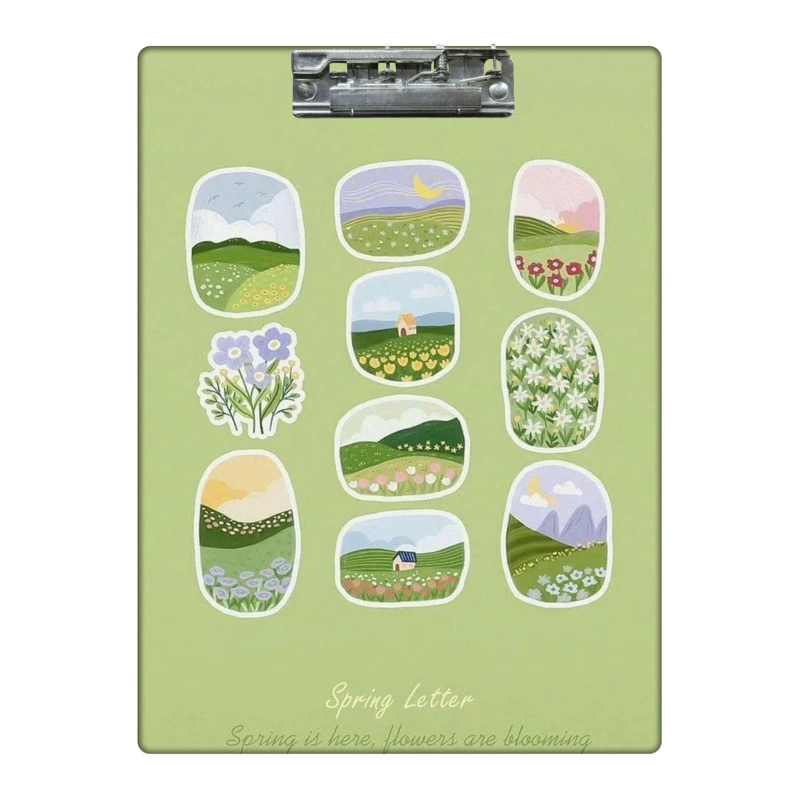 تخته شاسی طرح مینیمال گل و گیاه کد 7947140 سایز A4